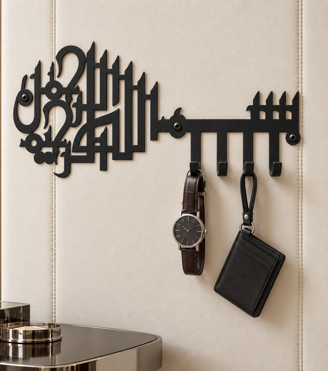 Mega Offer: Set of 5 Premium Metal Key Holders – Matte Black Wall Organizer (Select Any 5)